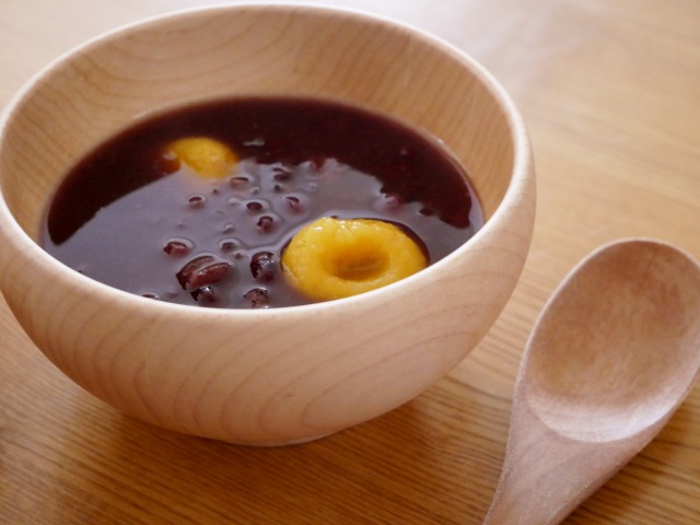 かぼちゃ白玉のお汁粉作りと はじめての缶切り Kana Kitchen かぼちゃ白玉のお汁粉作りと はじめての缶切り Kana Kitchen