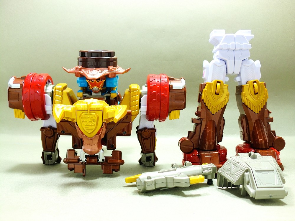 しばライオン バンダイ シュリケン合体 DXライオンハオー レビュー② : 冷やし