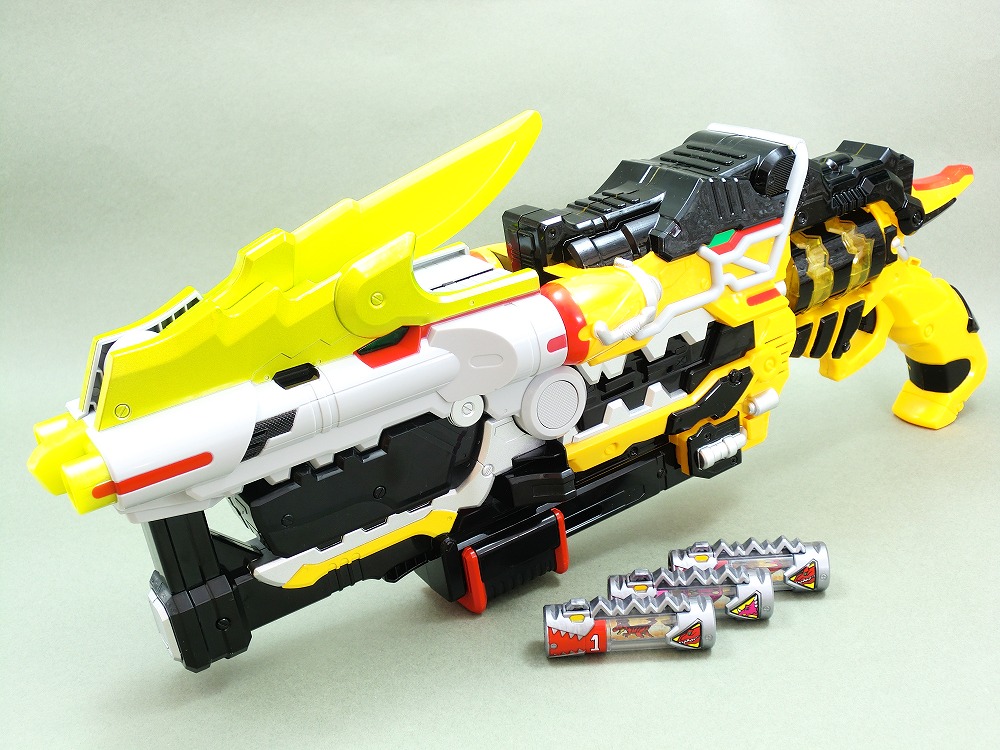 3517B 獣電戦隊キュウレンジャー◆ガブルキャノンDXセット (ガブリボルバー ガブリカリバー)/ガブティラデカーニバル/獣電ブレイブボックス バンダイ ガブルキャノンDXセット レビュー : 冷やし牛乳やってます。