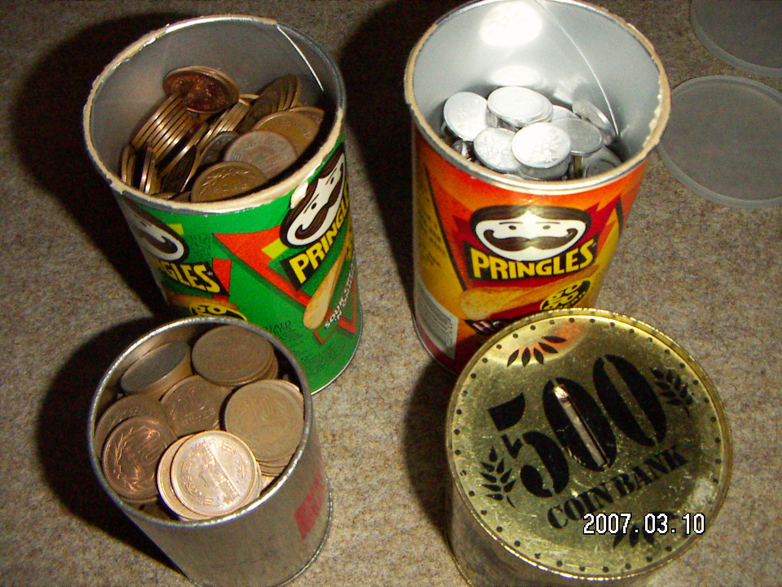 満タンになった10万円溜まる貯金箱を開けてみた 数えてみた 電線にかかった俺の絵日記 夢日記