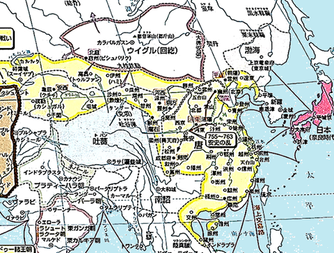 安史の乱期 勢力図 002