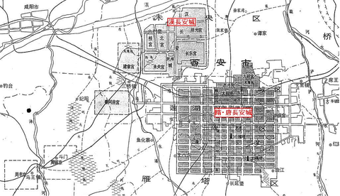 長安城の位置関係