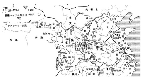 長安と西域 地図01