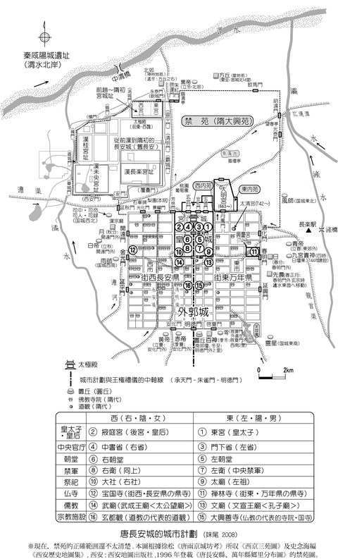 唐長安城　都計画図00