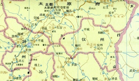 唐時代　太原地図622