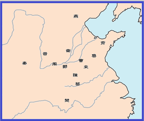 春秋戦国勢力図