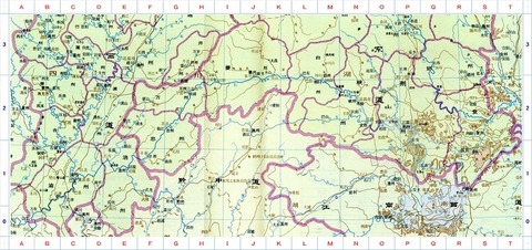 唐時代 地図山南 東・西道50