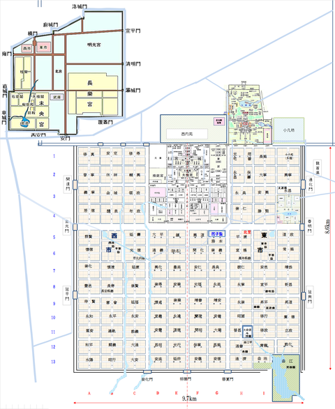 長安城図　作図00