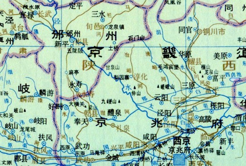 邠州から京兆　圖001