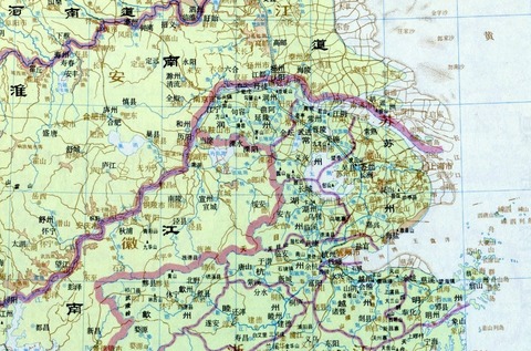 唐時代 地図615 長江下流域