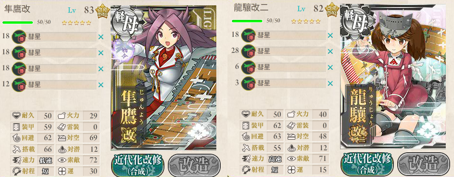 艦これ 旗艦にmvpを獲らせるコツ 初心者向け3 2 1正規空母レベリング 艦隊司令部 椿 艦隊これくしょん情報ブログ