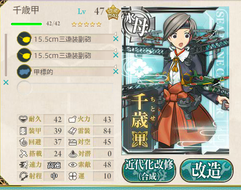 艦これ装備解説 指南 水上機母艦 潜水艦 特殊艦艇編 艦これ指南所