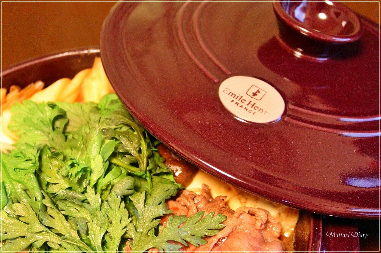 Emile Henry（エミール・アンリ）のブレゼ鍋ですき焼き : Mattari Diary