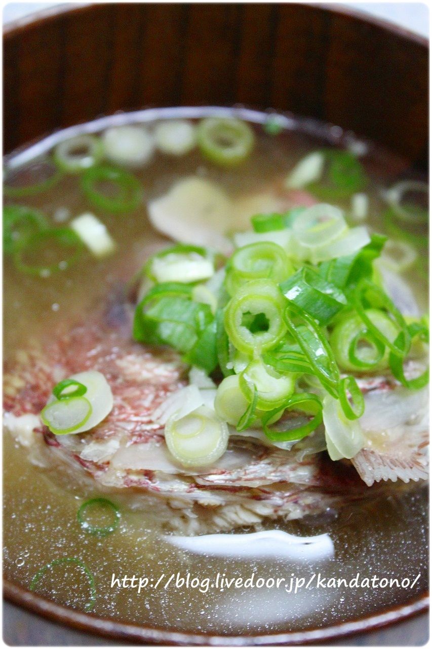 の あら汁 鯛