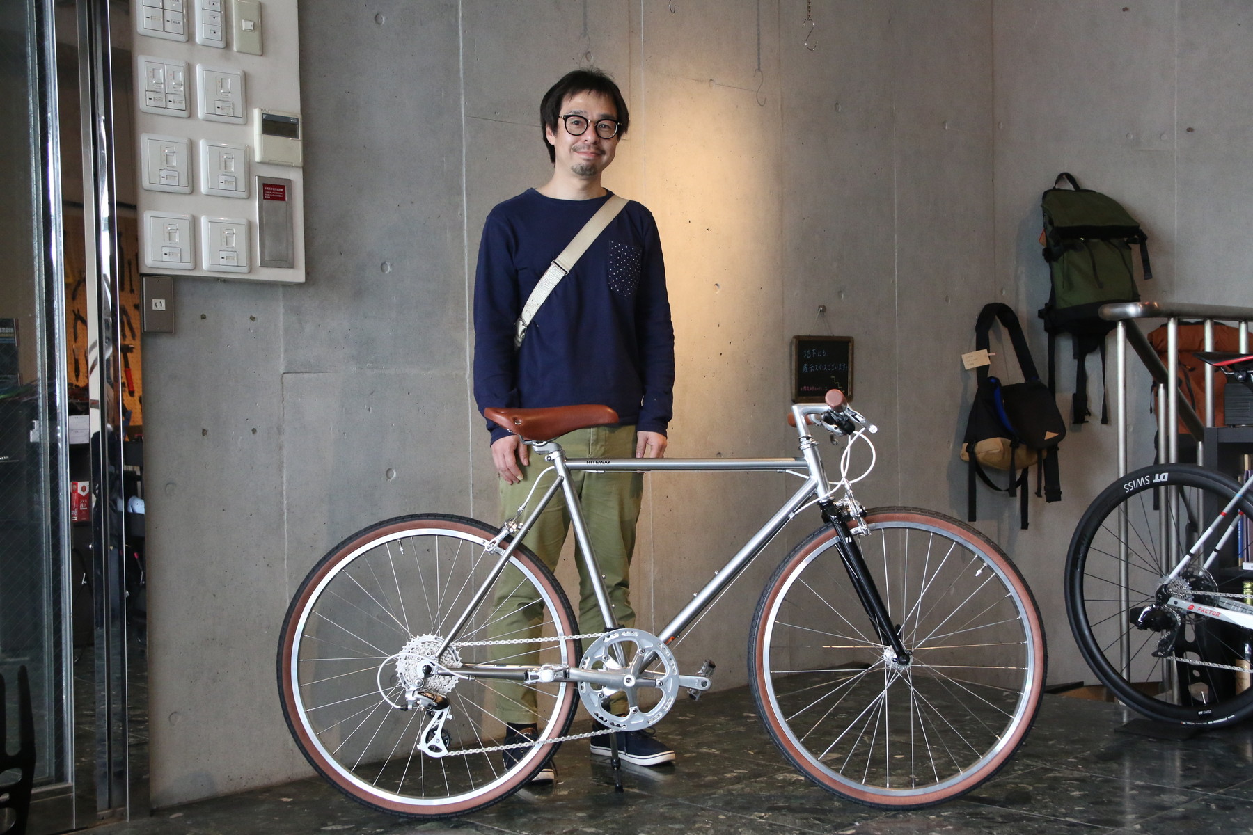 RITEWAY STYLES 700c オリーブ クロモリ (緊急販売) 納車スナップ