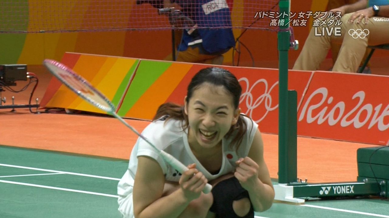祝金メダル バドミントン松友美佐紀選手のサービスショット集 かねはちエクスプレス