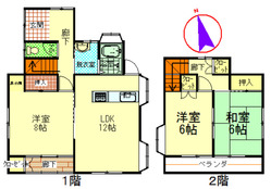 大谷木貸家_平面図