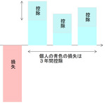 純損失(青色)