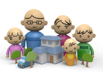 子供_ファミリー_住宅環境 _ イラスト _ 無料素材