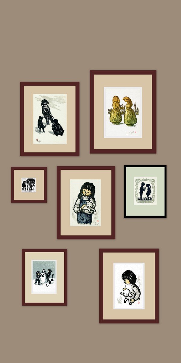 版画　金子誠治作 金子誠治WEB展-5」、愛するもの版画作品-縦 : 金子誠治アトリエ