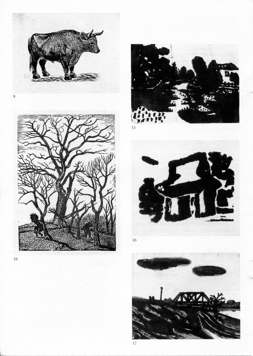現代版画作家 渡辺 正弥 木版画 タムシバ咲く - 版画