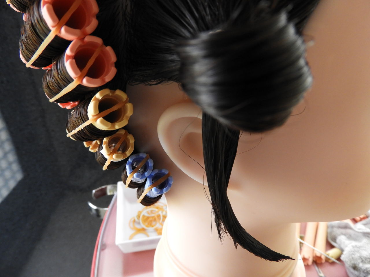 美容師国家試験 実技課題 ワインディング 第７ブロッキング 日本の文化を巡る旅