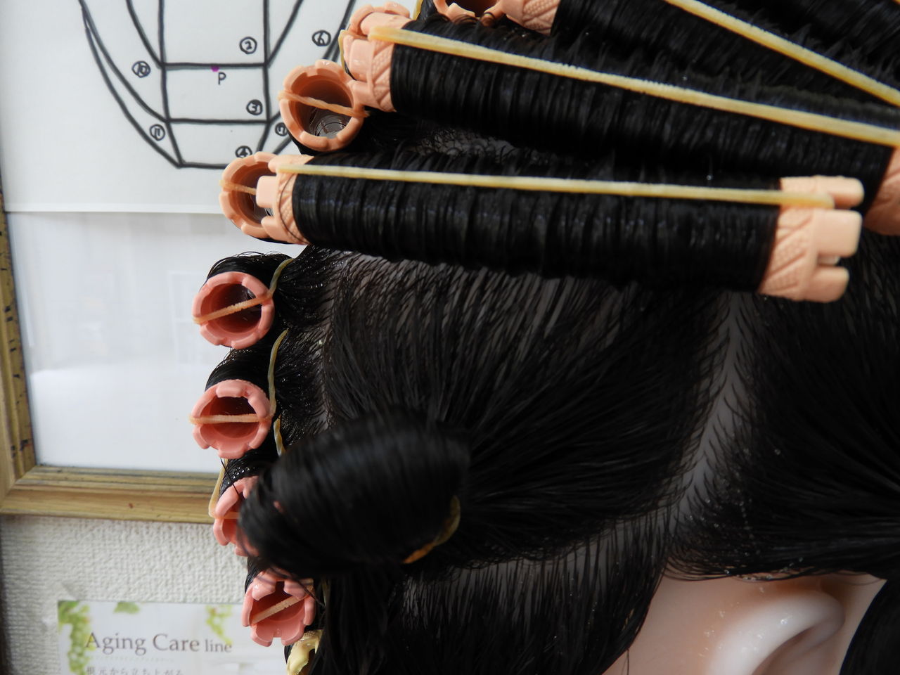 美容師国家試験 実技課題 ワインディング 第６ブロッキング 日本の文化を巡る旅