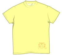 ウボァ〜Tシャツ1 プリント位置