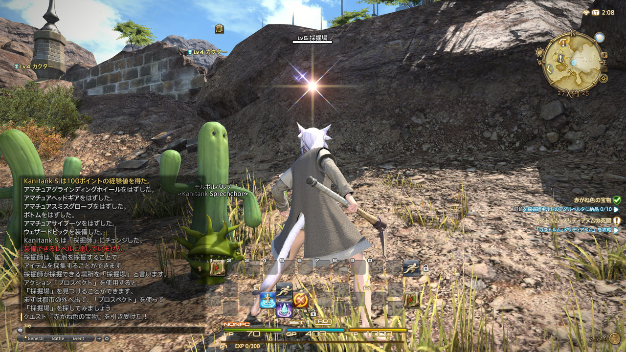 Ff14 メインから逃げ続ける男 採掘師へ 蟹戦車のグダグダ日誌