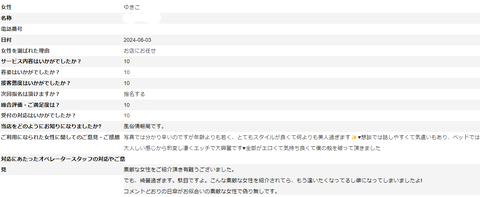 ゆきこさんアンケート