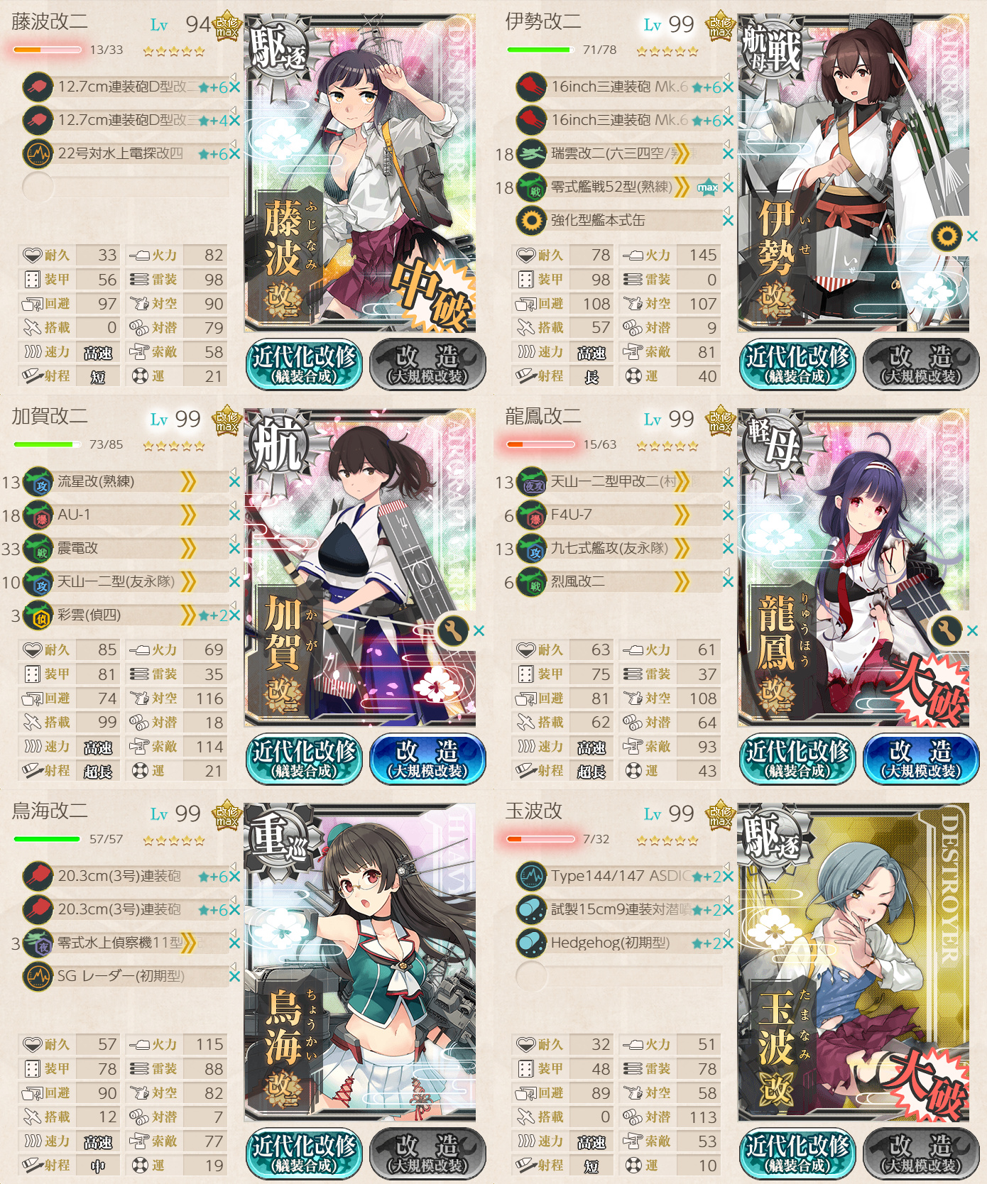 艦これ】1月31日 『三十二駆「藤波改二」、鳥海を護衛せよ！』任務完了