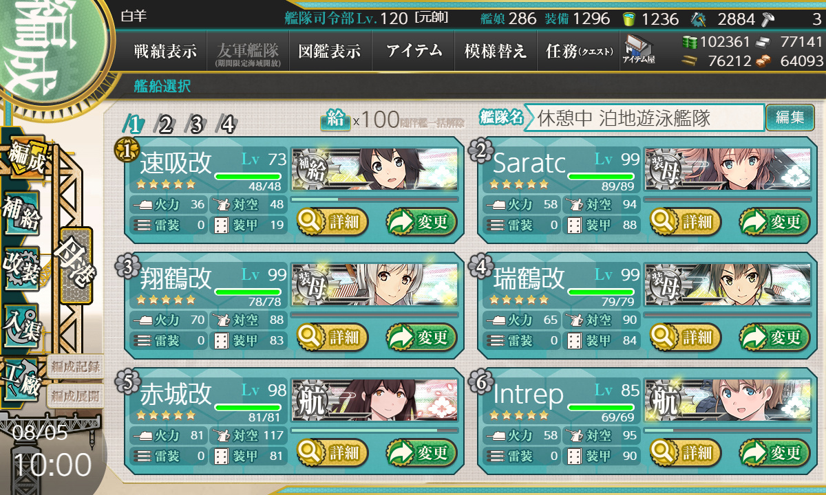艦これ 各艦の燃料 弾薬 比較表 艦これ日記 白羊の記録紙 艦これ 各艦の燃料 弾薬 比較表 艦これ日記 白羊の記録紙
