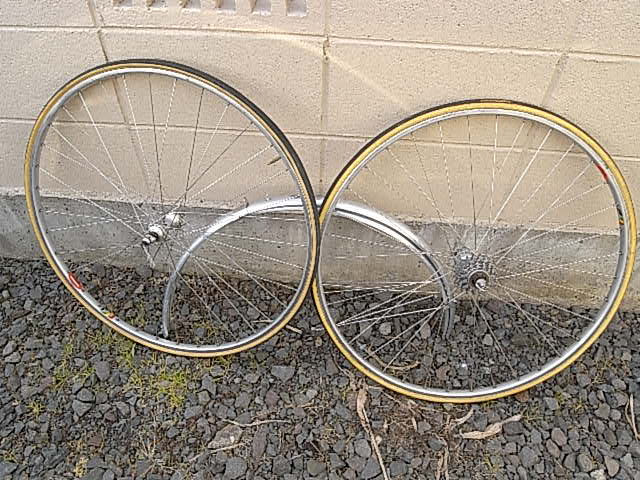 茶色の自転車再生 自転車散歩道 茶色の自転車再生 自転車散歩道