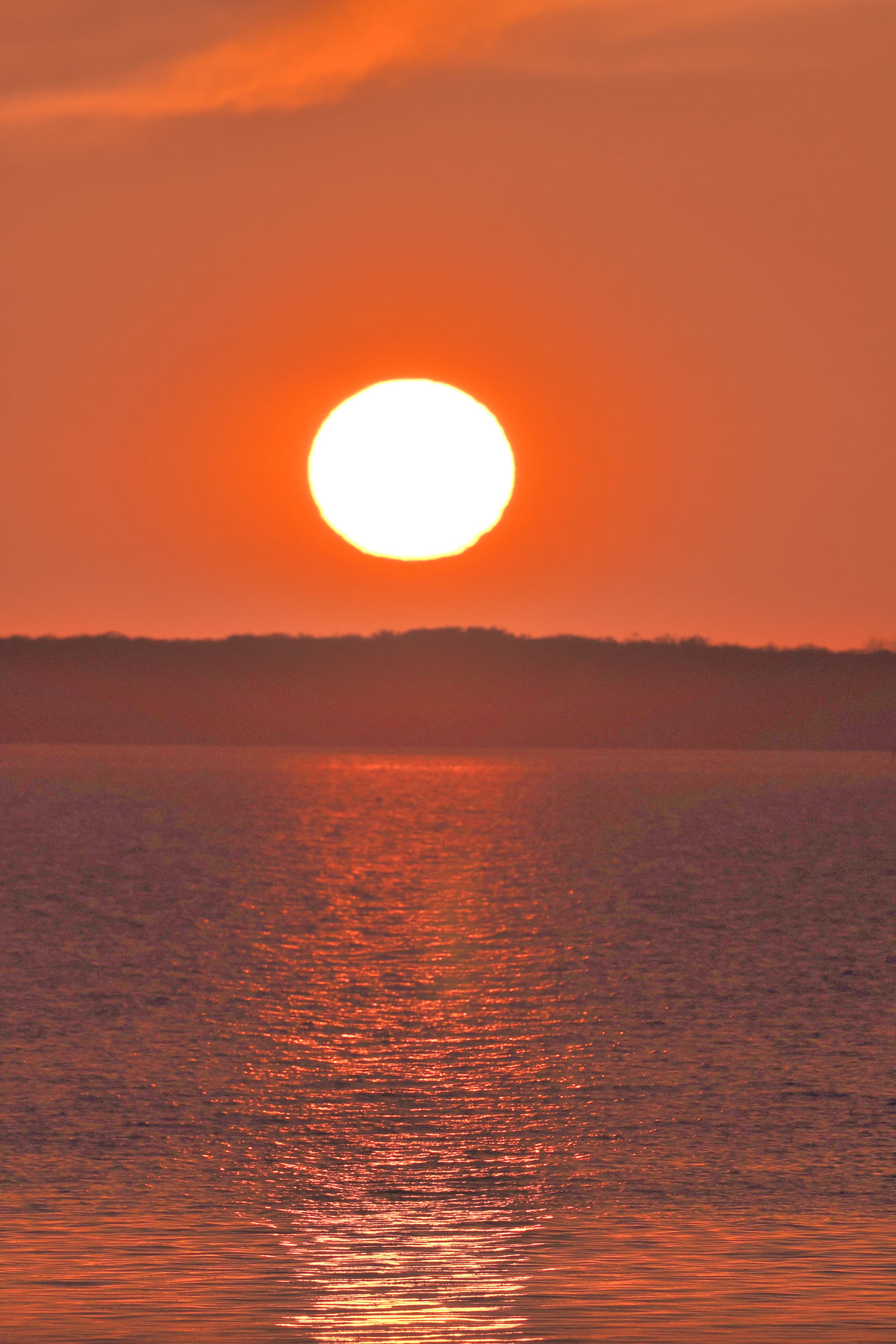 サロマ湖に沈む夕日 16 5 28 天まで届け