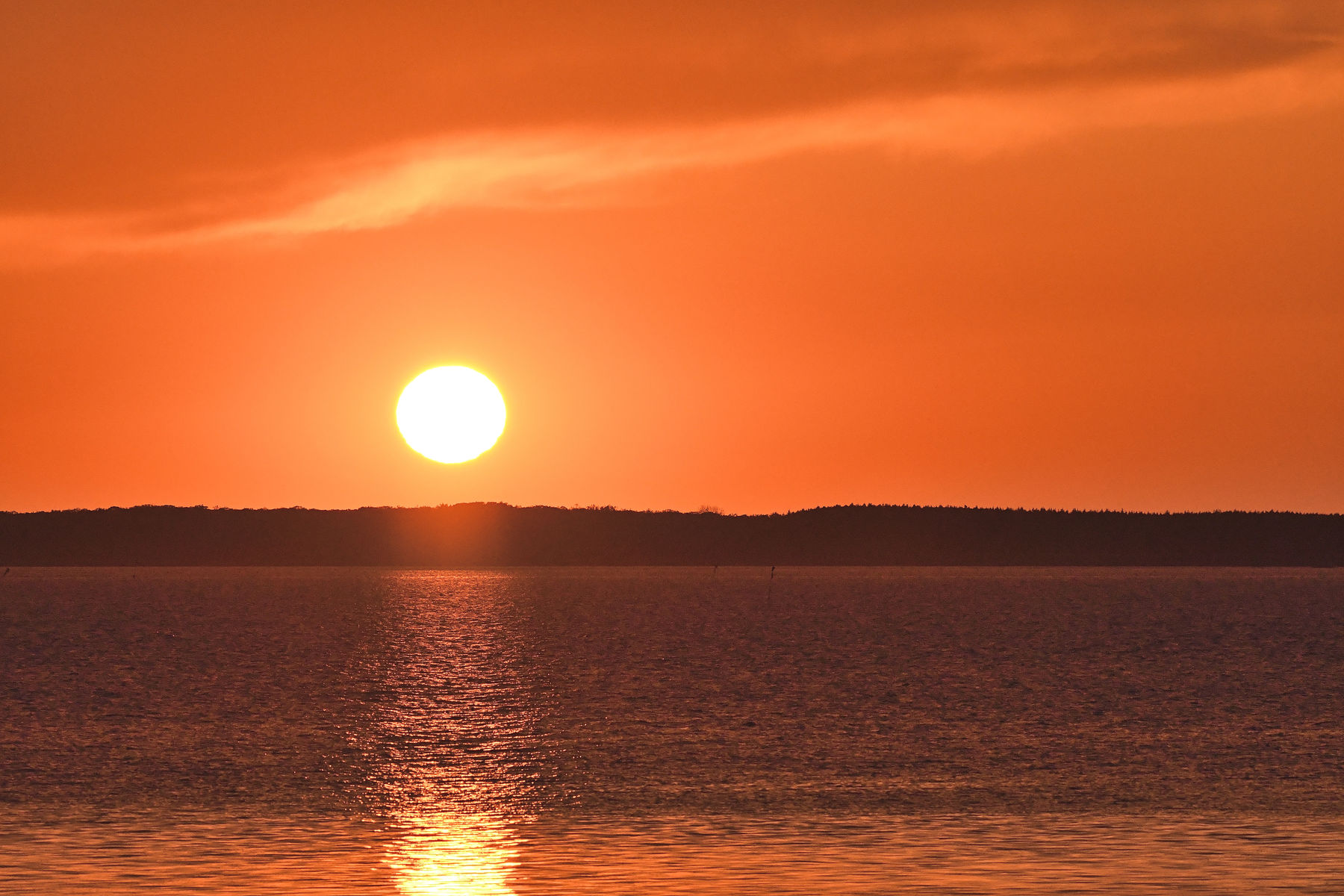 サロマ湖に沈む夕日 16 5 28 天まで届け