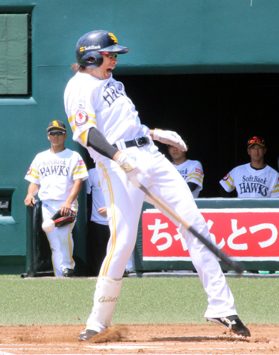 野球 ソフトバンク 柳田 123日ぶり涙の復帰 いきなりデッドボール