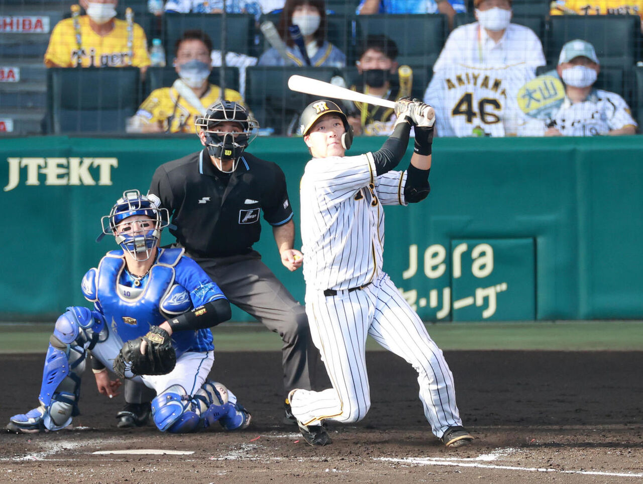 すげぇ 阪神 大山逆転の25号2ラン 藤浪スアレスの160キロコンビでdena打線封じ込める 野球の道は虹色に輝く 野球まとめ すげぇ 阪神 大山逆転の25号2ラン 藤浪スアレスの160キロコンビでdena打線封じ込める 野球の道は虹色に輝く 野球まとめ