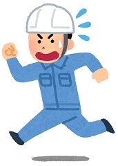 run_sagyouin_man_aseru_helmet