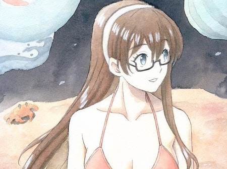 【艦これ】ビキニな大淀と浜辺でおしゃべりしながらかき氷を食べたい　他