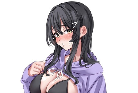 【艦これ】清楚そうに見えてパーカーの下は黒ビキニな親潮ちゃん ＋ ドスケベ下着差分　他