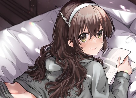 【艦これ】部屋着でごろごろする足柄さん　他