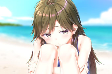 【艦これ】司令官に可愛い水着を買ってもらえなかった様でブーたれる荒潮ちゃん　他