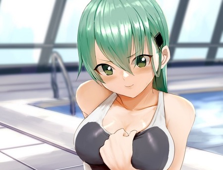【艦これ】例のプールと競泳水着な鈴谷　他