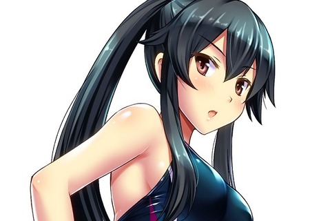 【艦これ】矢矧+競泳水着＝(ﾟ∀ﾟ)！？ どうしたの？変な顔して　他