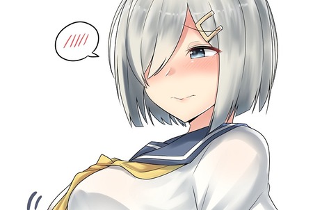 【艦これ】制服の上からでも大きさが分かってしまう浜風さん　他