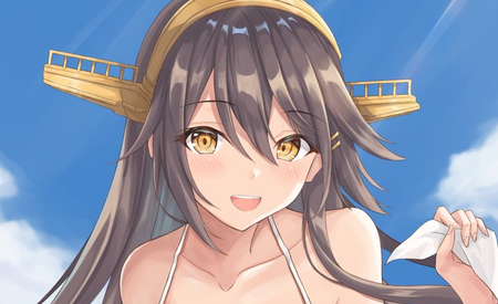【艦これ】「榛名と一緒に泳ぎませんか？」 水着榛名ちゃんと海水浴デートしたい 他のサムネイル