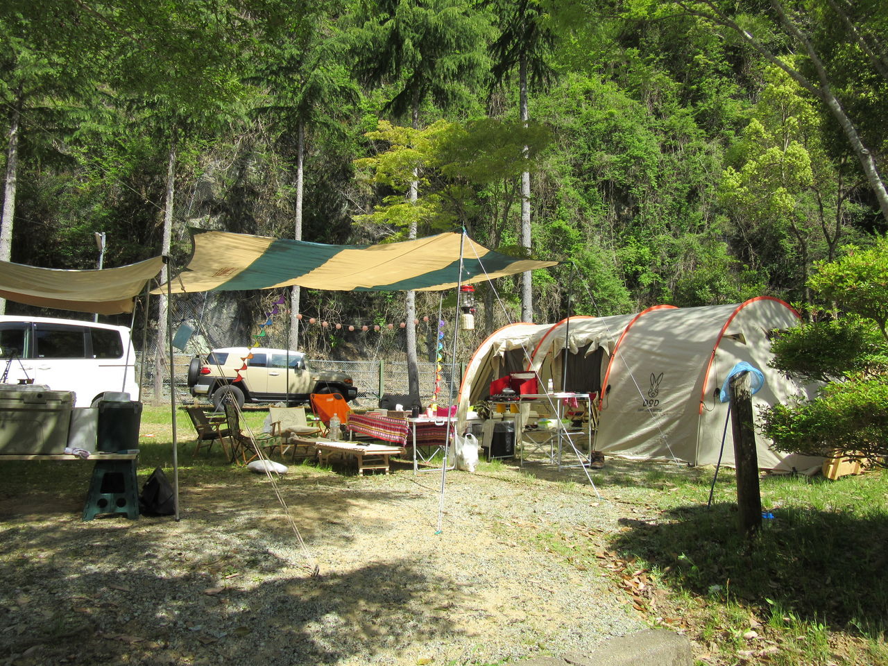 Gw Camp やすらぎ村 日目 Kansaicamper 陽はまたのぼる