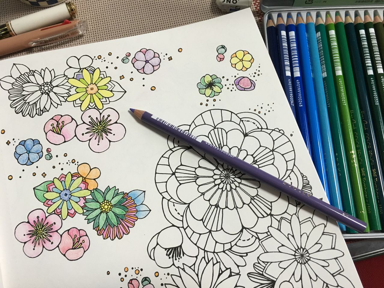 大人の塗り絵 チャルメラ日記