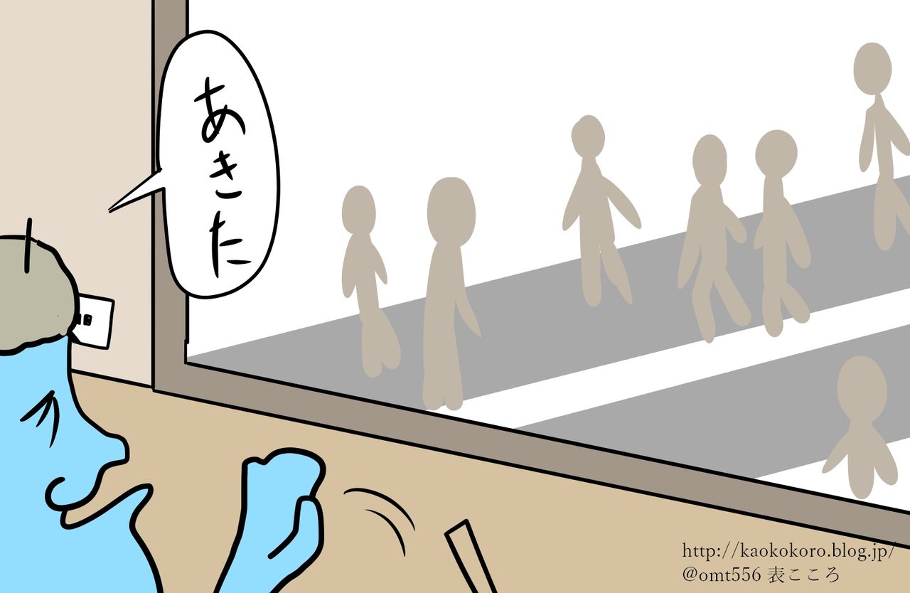 街を歩く人の服を見つめながら 顔と心の毎日 By表こころ