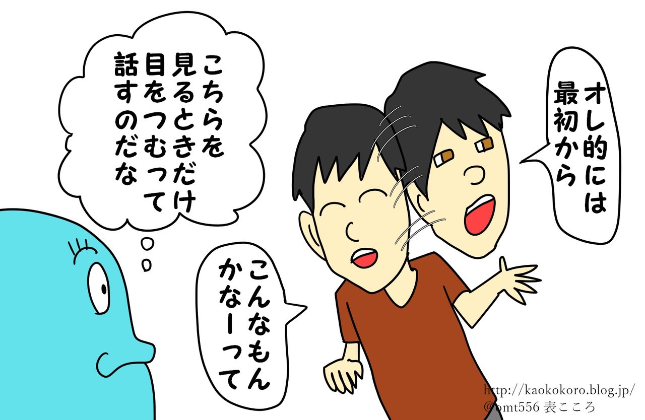 心理学 人に話すときに目をつぶって話す人 顔と心の毎日 By表こころ